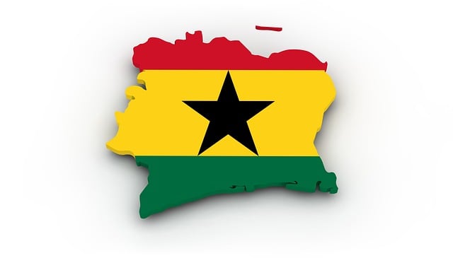 Free map ghana flag illustration