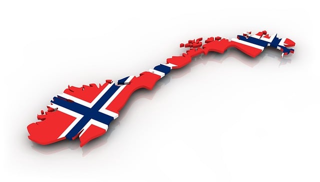 Free map norway flag illustration
