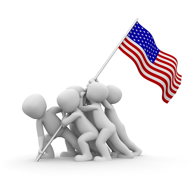 Free patriot flag proudly illustration