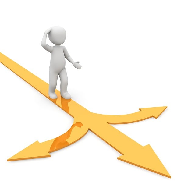 Free path crossing direction illustration