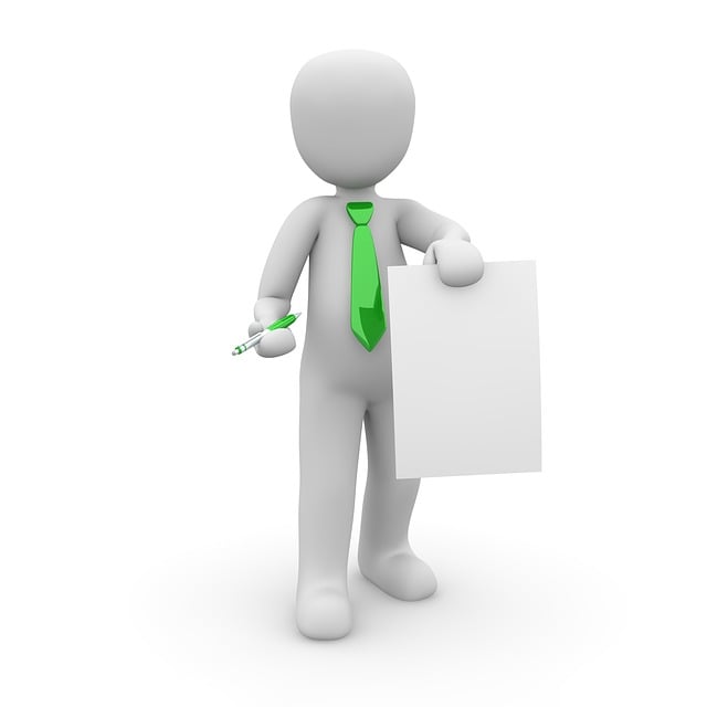 Free business card contract presentation illustration