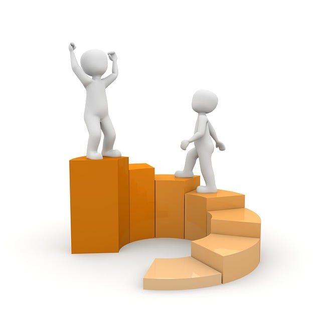 Free career ladder rise illustration