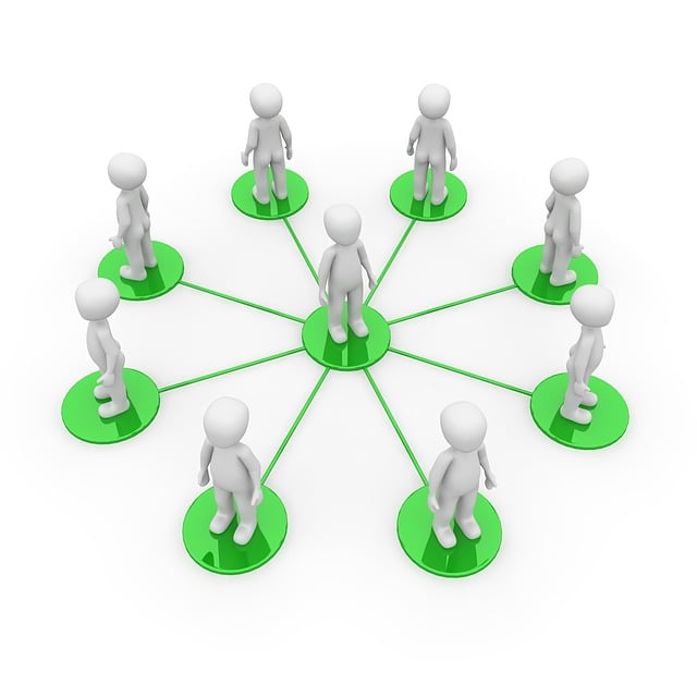 Free network company social illustration