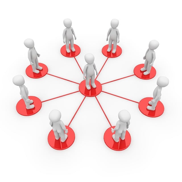 Free network company social illustration