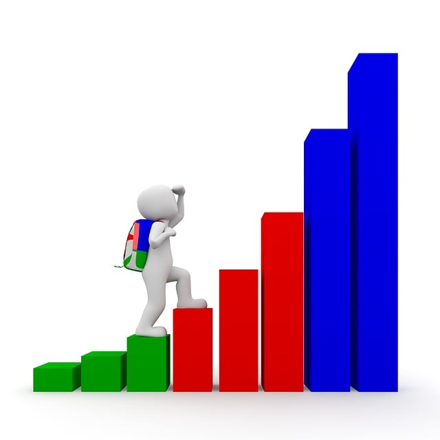 Free career ladder rise illustration