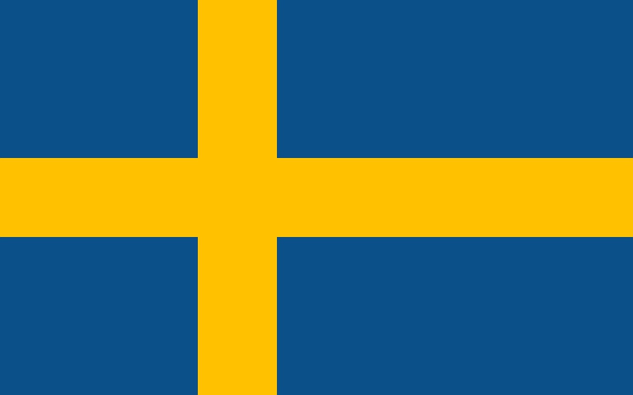 Free map sweden flag illustration