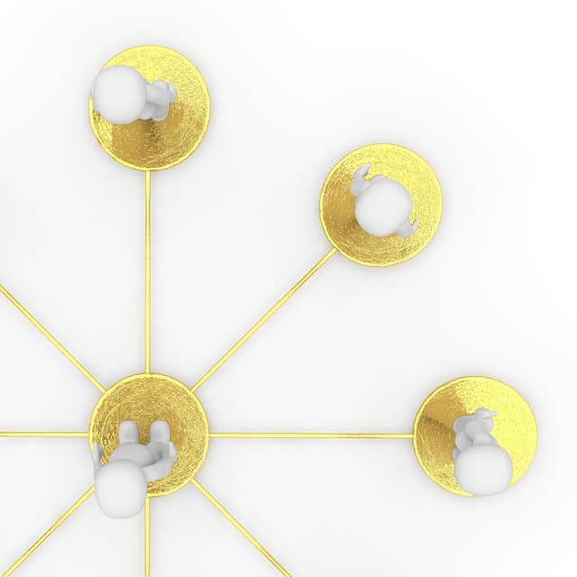 Free network company social illustration