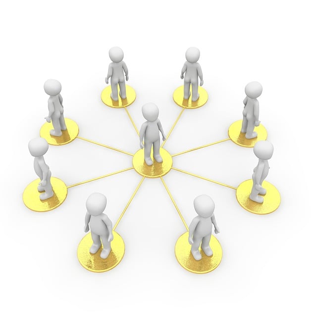 Free network company social illustration