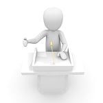 speech, stage, lecture