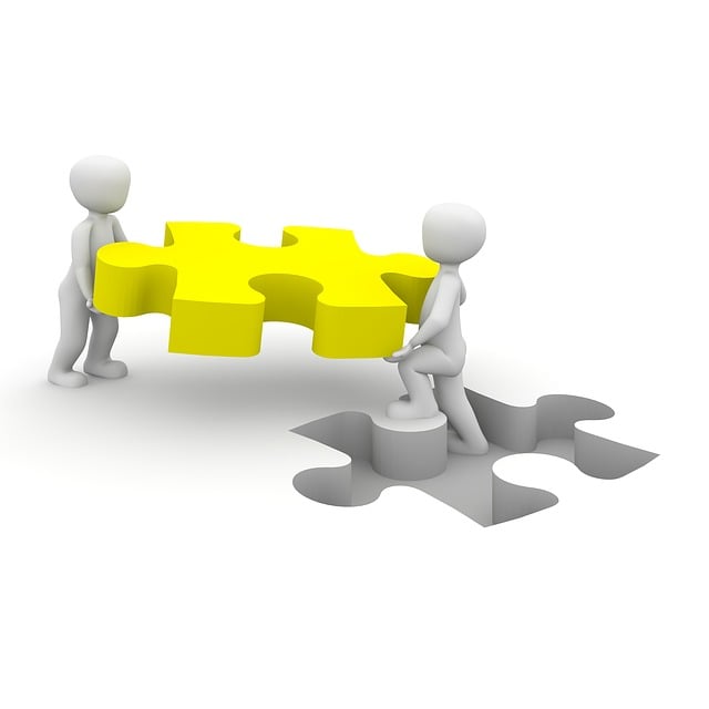 Free puzzle collaboration together illustration