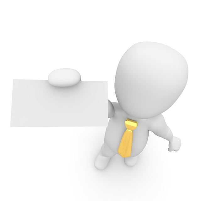 Free business card presentation to get to know illustration