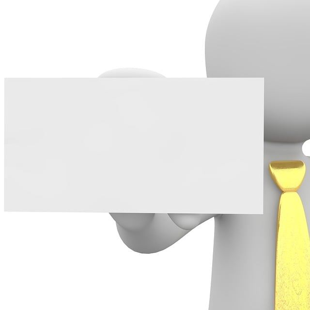 Free business card presentation to get to know illustration