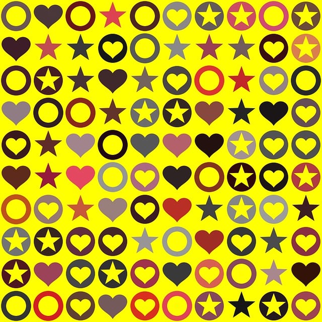 Free heart circle star illustration