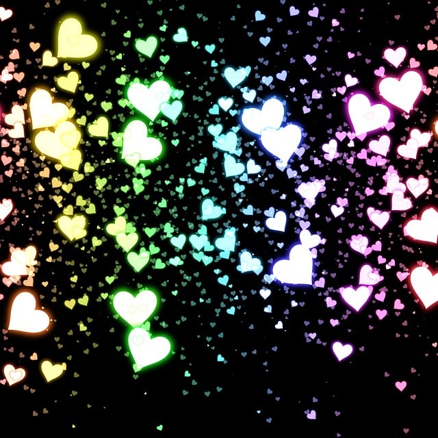 Free heart love romance illustration