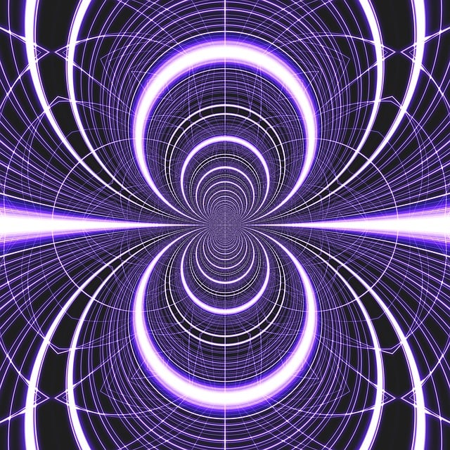 Free light grid rays illustration
