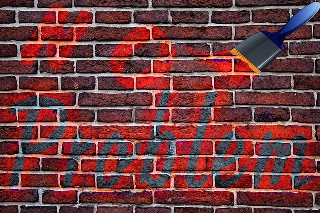 Free wall paint brush colour illustration