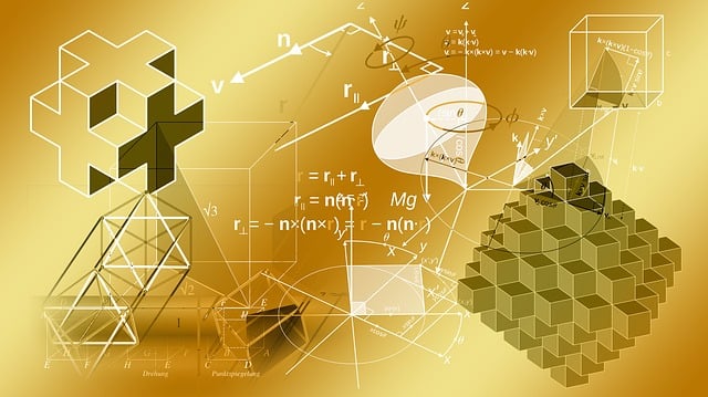 Free geometry mathematics dice illustration
