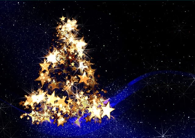 Free christmas stars advent season illustration