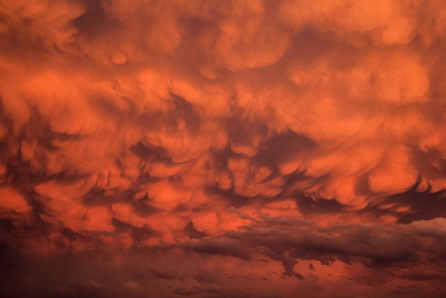Wolken, Rot, Abstrakt, Feuriger Himmel