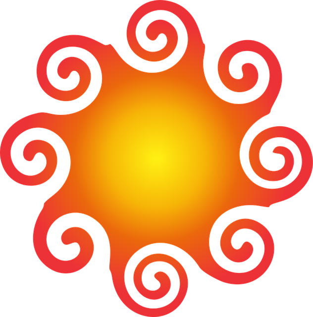 Sol, Verão, Aquecer, Espiral, Luz