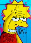 graffiti, loser, lisa simpson