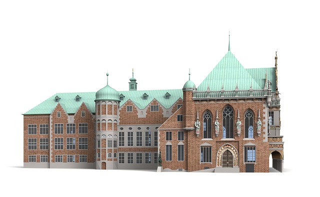 Free bremen town hall dome illustration