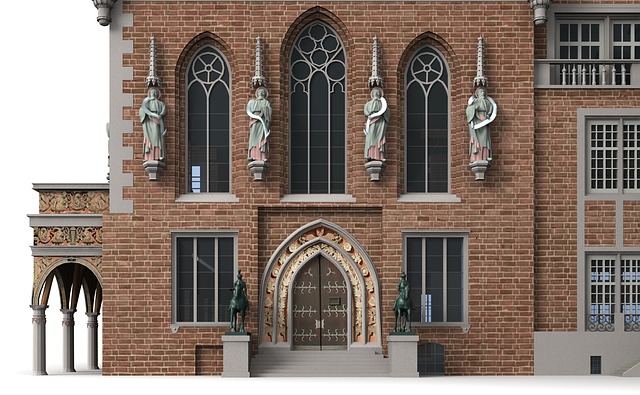 Free bremen town hall dome illustration