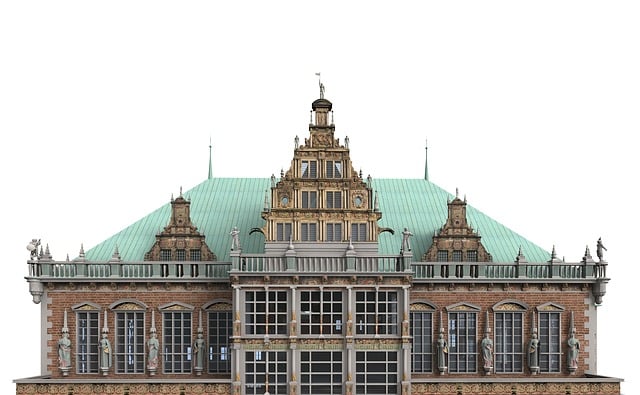 Free bremen town hall dome illustration
