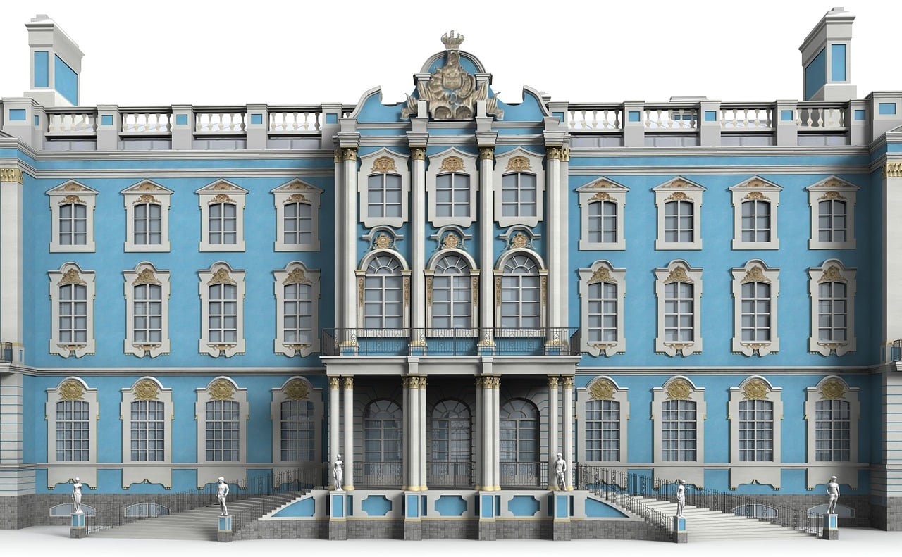 Free st petersburg palace architecture illustration