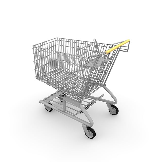 Einkaufswagen, Shopping, Chromstahl