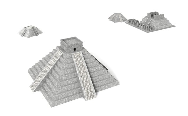 Free pyramid mexico architecture illustration