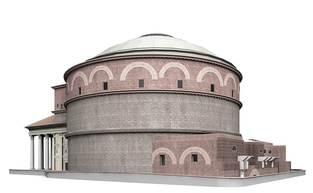 Free pantheon rome architecture illustration