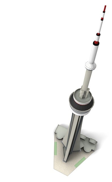 Download free HD stock image of Cn Tower Toronto Free cn tower toronto canada illustration
