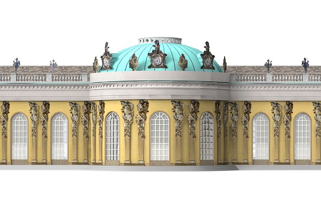 Free castle potsdam architecture illustration