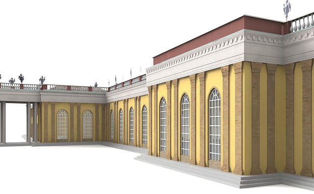 Free castle potsdam architecture illustration