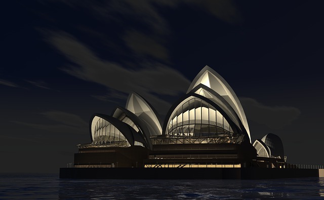 Free opera sydney architecture illustration