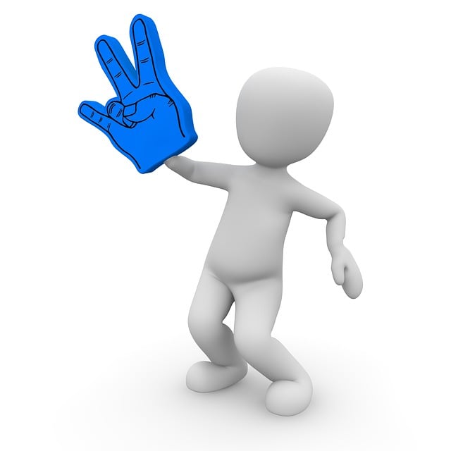 Free fan foam hand illustration