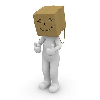 掩碼, 萬圣節(jié), 袋, 頭, 隱藏, 感到羞恥, 你好, 看看, 寂寞, 恥辱