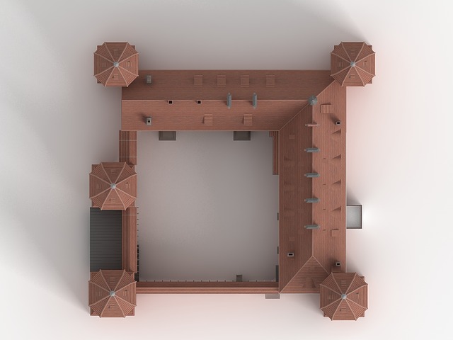 Free castle knight's castle middle ages illustration