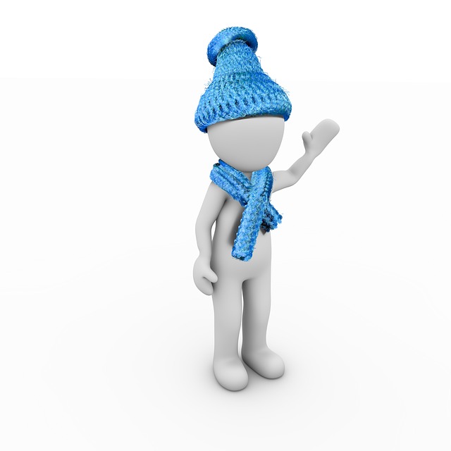 Free winter cap scarf illustration