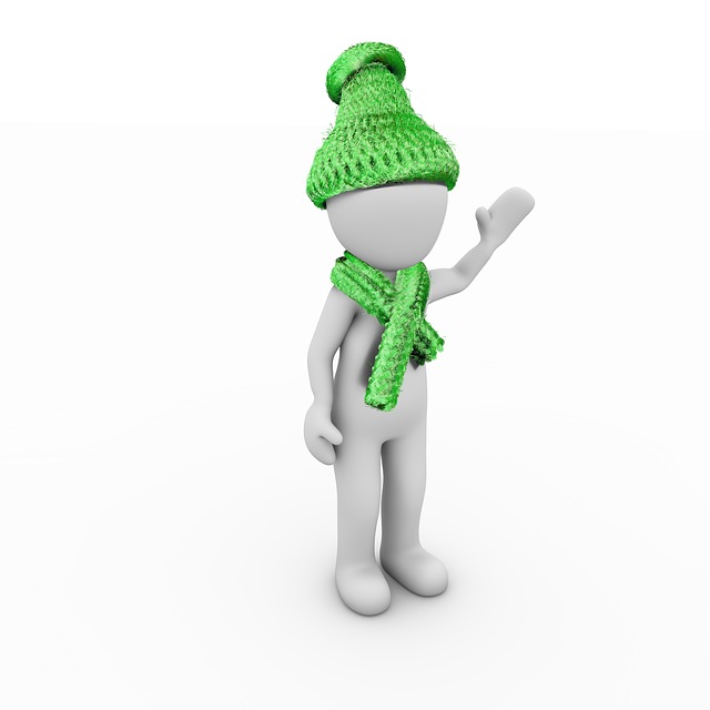 Free winter cap scarf illustration