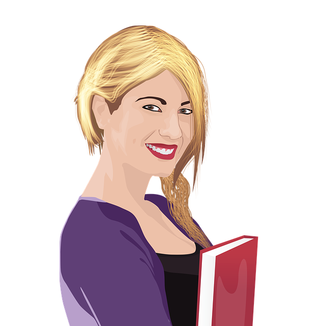 free illustration girl with book education student free illustration girl with book education student