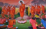 buddha, devotees, prayer