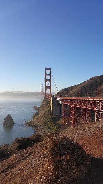 Golden, gate, golden gate bridge and california — photo by Anthonyo