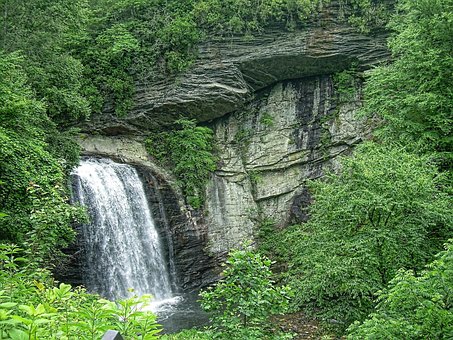Free Waterfall Looking Glass Falls photo and picture
