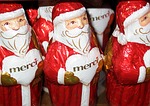 santa claus, chocolate man, holkörper