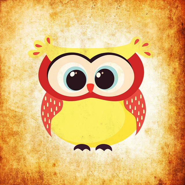 Free uhu owl bird illustration