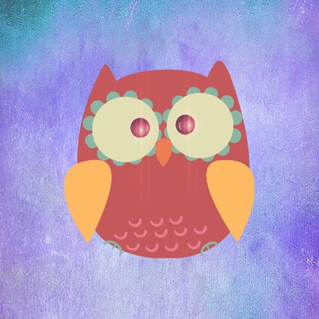 Free owl uhu abstract illustration