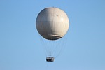 hot-air ballooning, ball, white