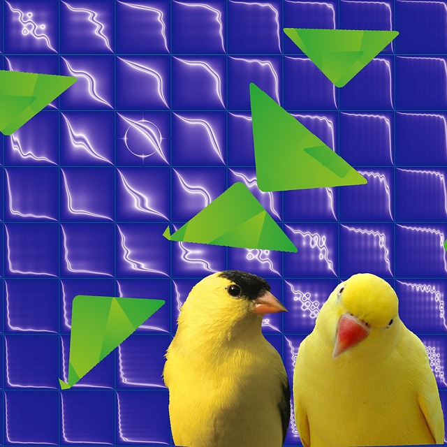 Free Yellow Birds illustration and picture